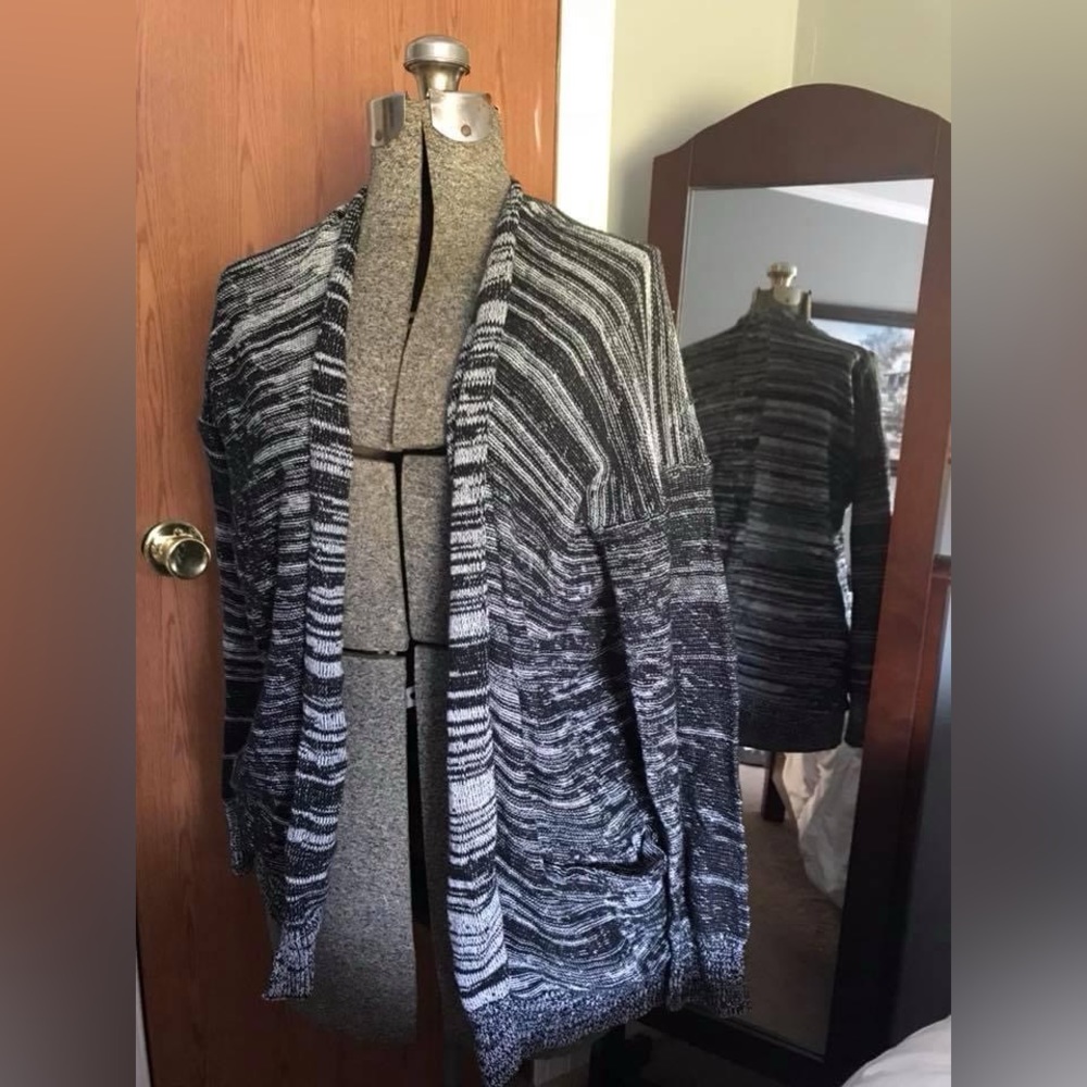 Heathered Black Cardigan